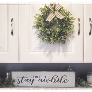 Farmhouse Inspired Come in Stay Awhile Sign